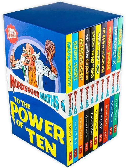 Murderous Maths Ten Book Set  Fun &amp; Educational Children's Books | Humorous Math Series for Kids &amp; Young Readers - by Poskitt Kjartan
