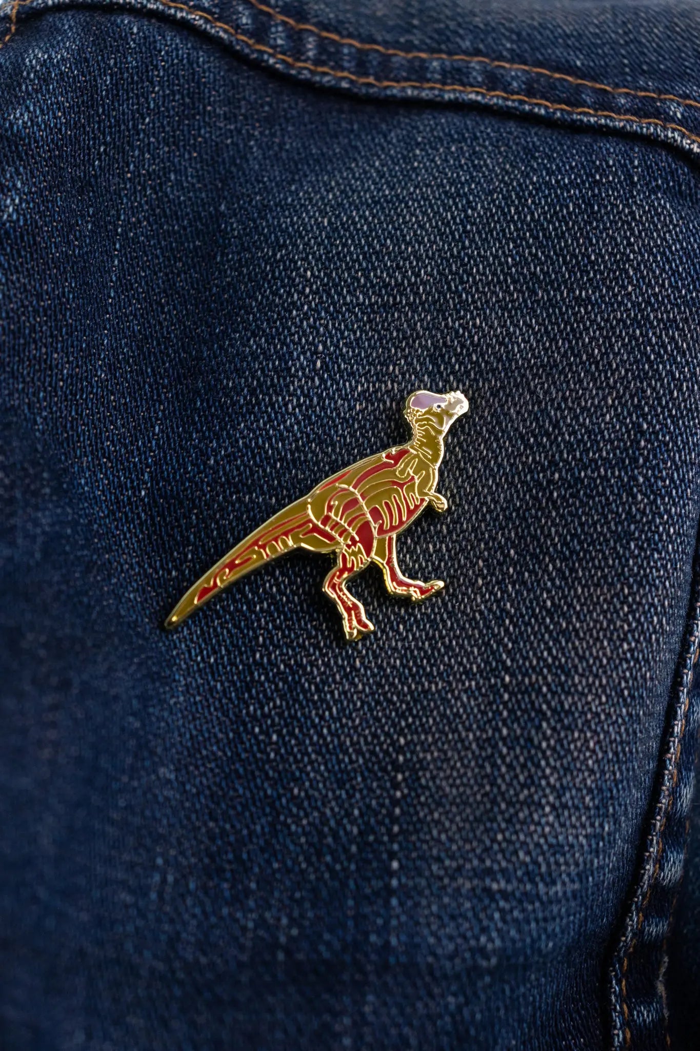 Pachycephalosaurus Enamel Pin (Pachycephalosaurus wyomingensis)