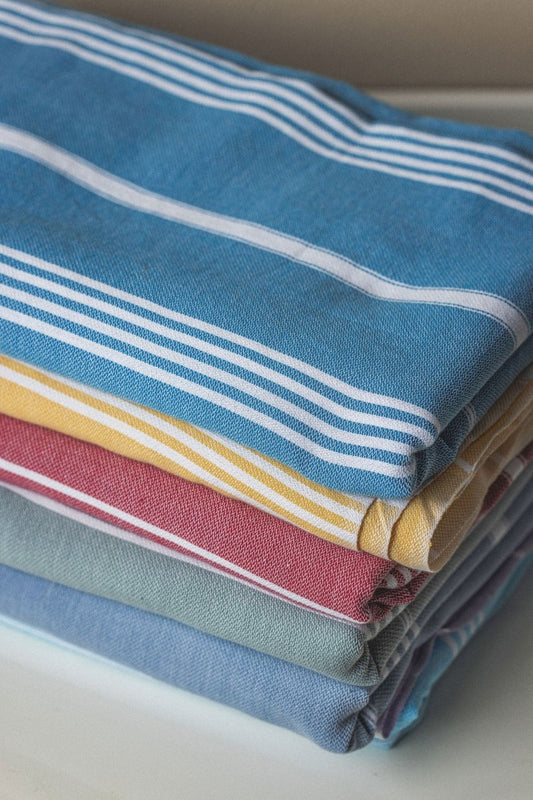 Perfect Classic XL Beach Blanket – 70”x90” Organic Turkish Cotton, Durable & Versatile