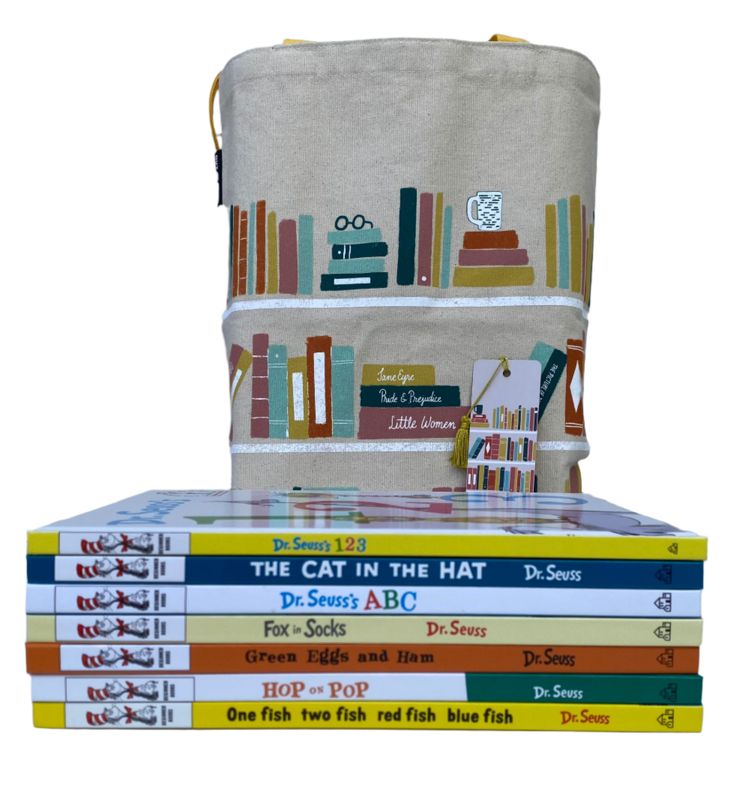 Dr Seuss set with Library Tote