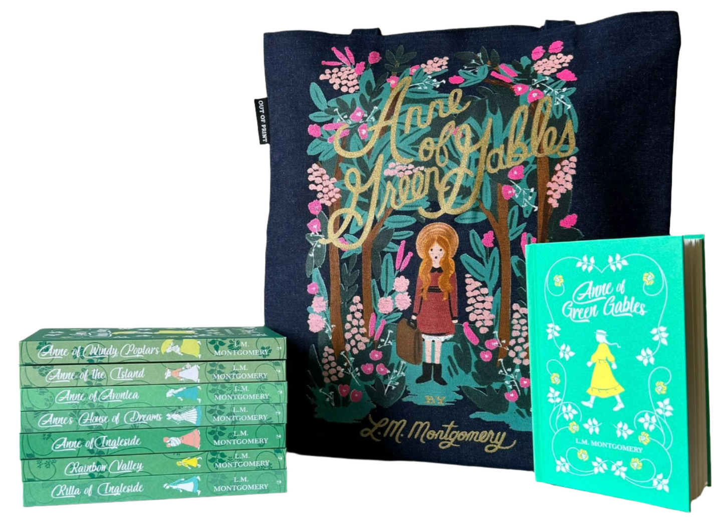 Anne of the Green Gables Hard Cover Set with Tote Bundle