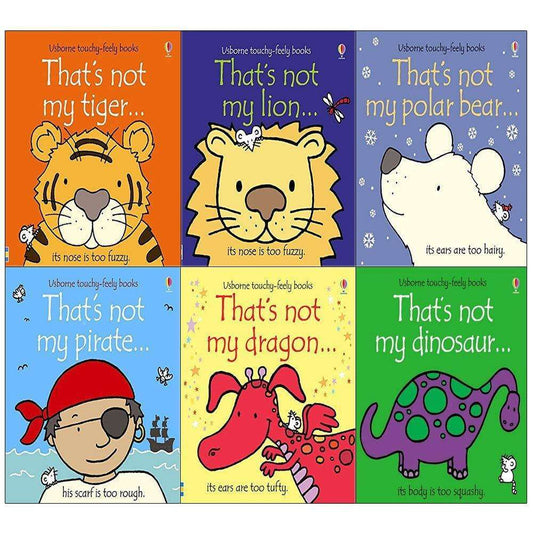 That's Not My Touchy-Feely Collection – 6 Book Set: Interactive Sensory Books - By Fiona Watt - Hardcover