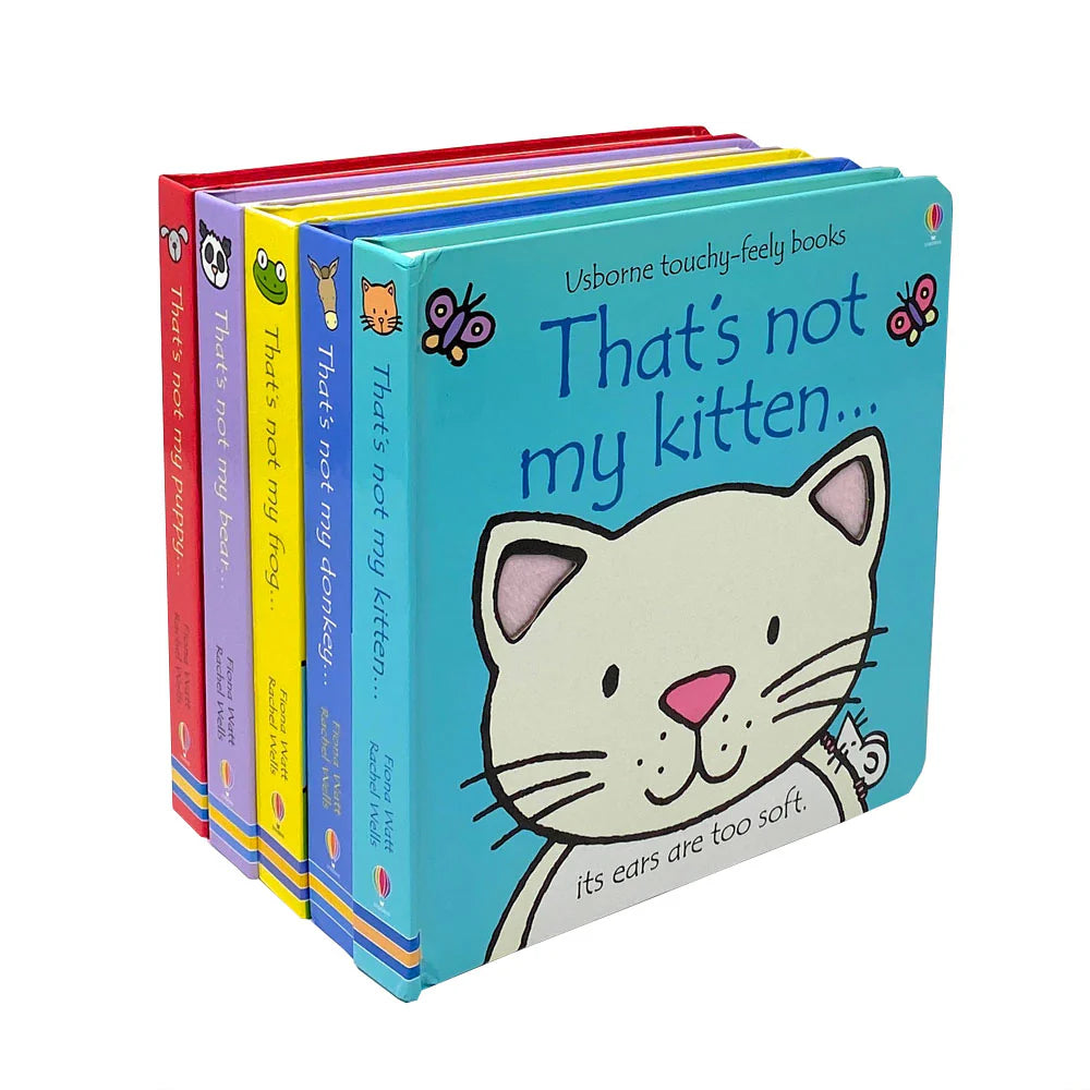 That's Not My Animals Collection – 5 Book Set: Frog, Bear, Kitten & More - By Fiona Watt - Hardcover