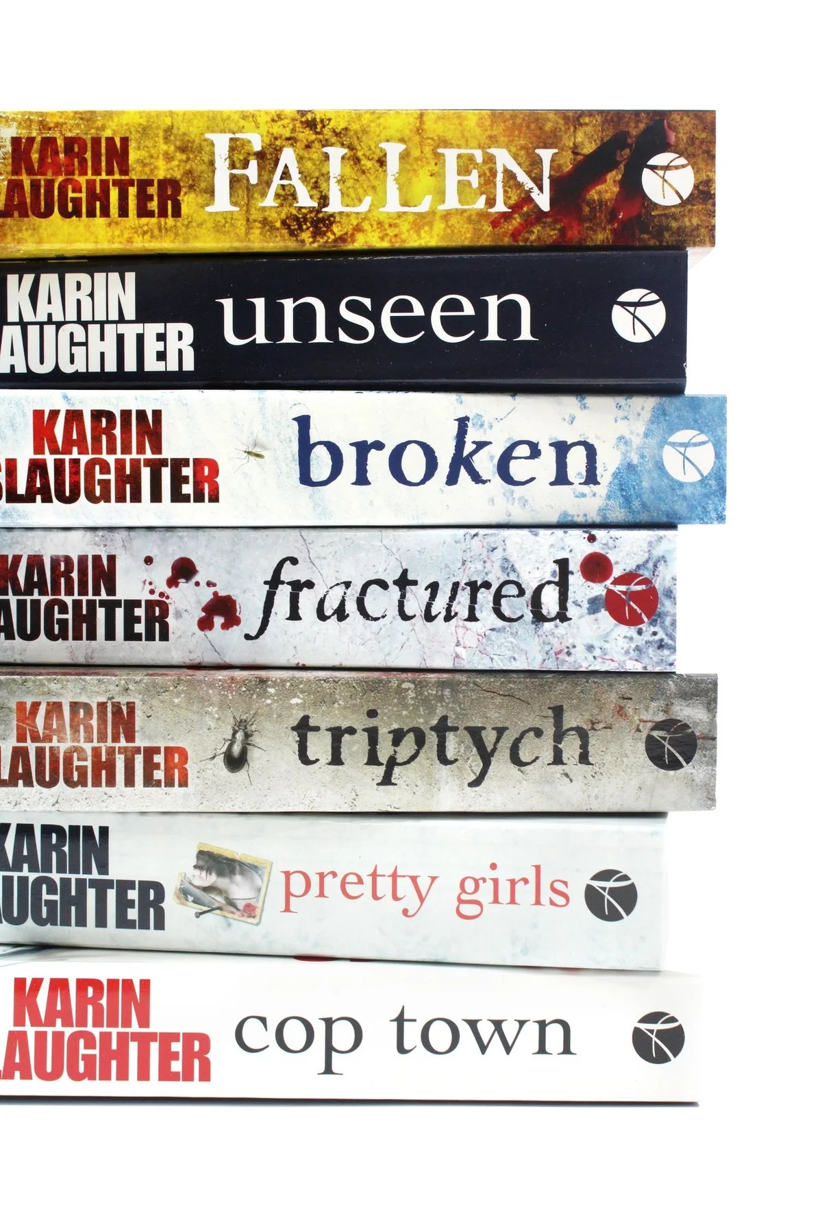 Karin Slaughter Collection Seven Book Set: Fallen, Unseen, Broken, Fractured, Triptych, Pretty Girls, Cop Town - Will Trent - Paperback