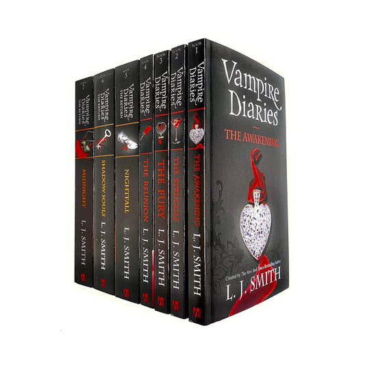 The Vampire Diaries Collection – 7 Book Set: The Awakening & The Return - By L. J. Smith - Paperback