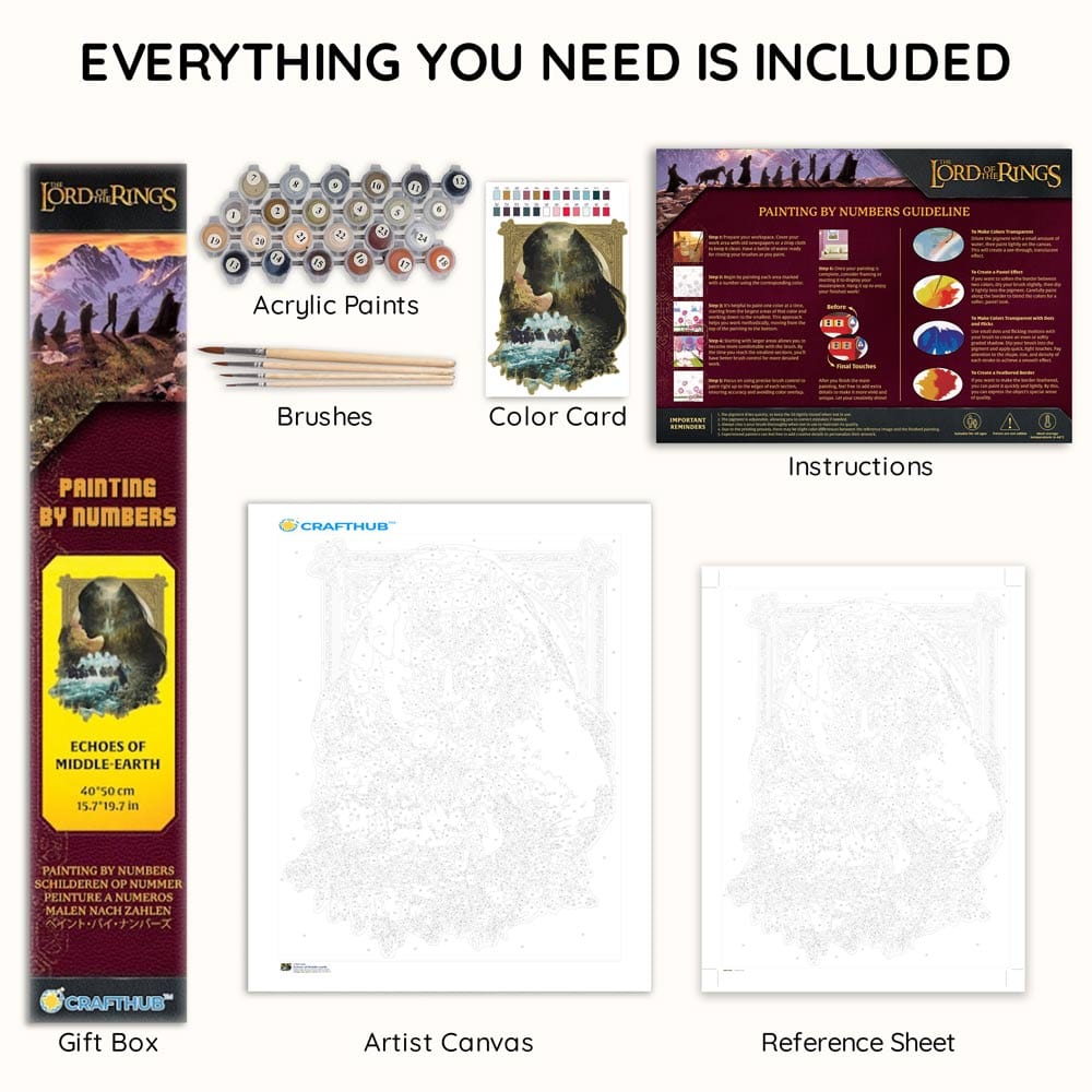 Echoes of Middle-earth - Paint By Numbers Kit