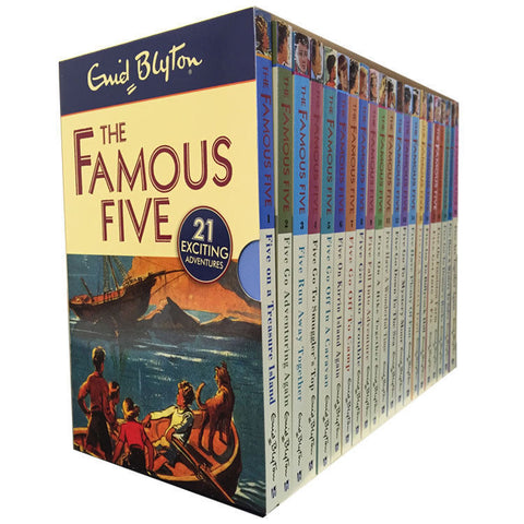 Enid Blyton Famous Five Series, 21 Books Box Collection Pack Set (Complete Gift Set Collection)