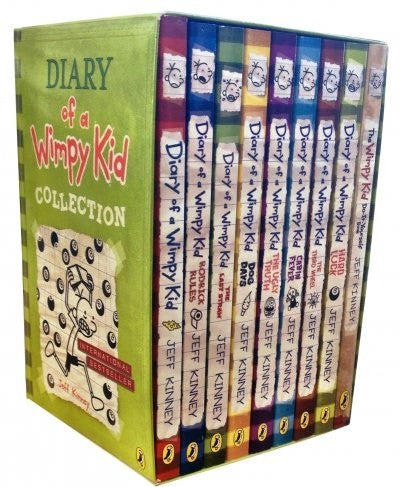 Diary of a Wimpy Kid Box Set - 9 Book Collection - Paperback - by Jeff Kinney